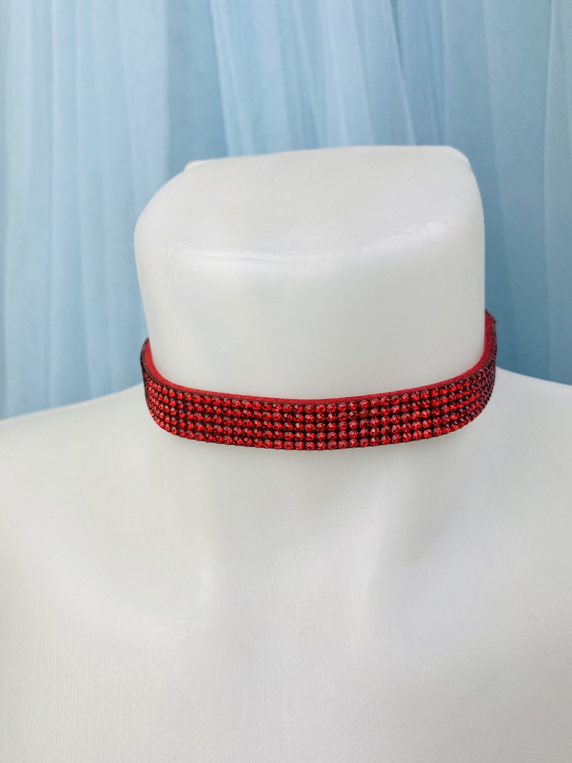 Dámsky červený choker