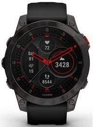 Hodinky Garmin Epix Sapphire Titan Black/Black Silicone Band (010-02582-11)
