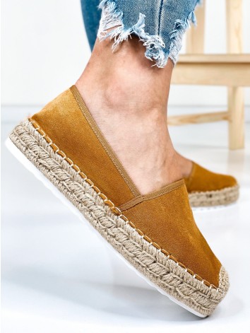 Dámske hnedé espadrilky