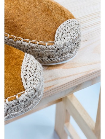 Dámske hnedé espadrilky