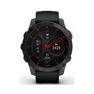 Hodinky Garmin Epix Sapphire Titan Black/Black Silicone Band (010-02582-11)